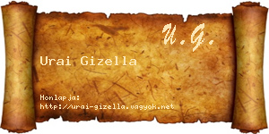 Urai Gizella névjegykártya