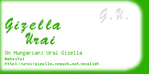 gizella urai business card